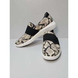 Collection by Clarks Loafer Women's 11M Snakeskin Beige Comfort Flat Shoes